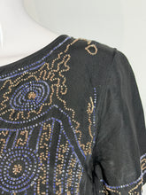 Load image into Gallery viewer, 1920's Black Beaded Evening Dress Size M
