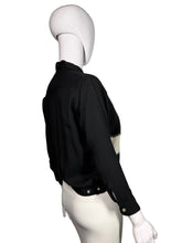 Load image into Gallery viewer, Black and white patterned Shirt on a mannequin with a plain background
