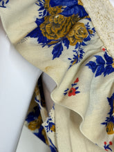 Load image into Gallery viewer, 1970's Prairie Style Floral Maxi Dress Size M
