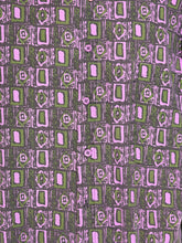 Load image into Gallery viewer, 1980's Purple Geometric Cotton Button Up Size L
