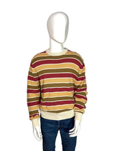 Load image into Gallery viewer, 1980's YSL Striped Cotton Sweater Size M
