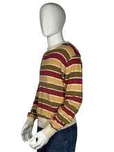 Load image into Gallery viewer, 1980's YSL Striped Cotton Sweater Size M
