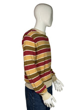 Load image into Gallery viewer, 1980's YSL Striped Cotton Sweater Size M
