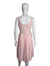 Load image into Gallery viewer, Mannequin wearing a pink plaid dress against a plain background
