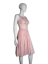 Load image into Gallery viewer, Mannequin wearing a pink plaid dress against a plain background
