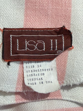 Load image into Gallery viewer, 1980's Pink and White Striped Dress - Size XL
