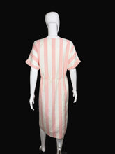 Load image into Gallery viewer, Pink and white striped dress on a mannequin
