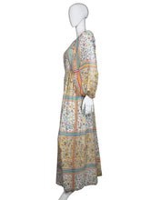 Load image into Gallery viewer, 1970's Rainbow Floral Maxi Dress Size S/M
