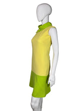 Load image into Gallery viewer, White mannequin with a yellow dress on a white background
