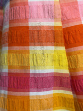 Load image into Gallery viewer, 1970's Seersucker Plaid Mini Skirt - Size S
