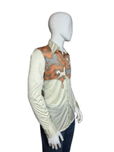Load image into Gallery viewer, A mannequin torso wearing a cream-colored long-sleeve shirt
