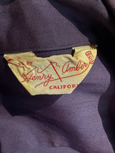 Load image into Gallery viewer, 1940's Purple Gabardine "Henry Amber California" Jacket - Size S
