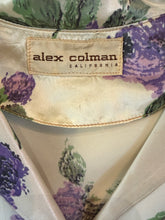 Load image into Gallery viewer, 1950's Alex Coleman Floral Satin Quilted Skirt Set - Size S
