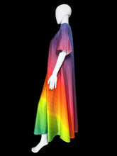 Load image into Gallery viewer, A rainbow gradient dress displayed on a white mannequin.
