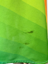 Load image into Gallery viewer, A close-up of the hem showing some visible stains on the surface.
