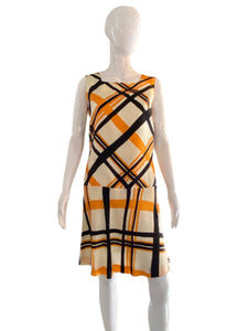 1960's Plaid Day Dress Size S