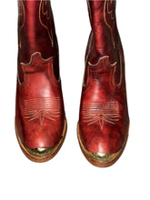Load image into Gallery viewer, 1970&#39;s ACME High Heel Cowboy boots Size 6M
