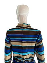 Load image into Gallery viewer, 1960&#39;s Striped and Checkered Mini Dress Size L
