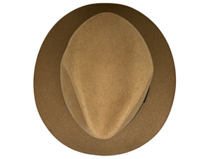 1950's Country Gentleman Beige Fur Felt Fedora Size 7 1/4