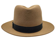 Load image into Gallery viewer, 1950&#39;s Country Gentleman Beige Fur Felt Fedora Size 7 1/4
