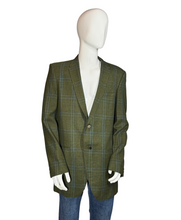 Load image into Gallery viewer, 1960&#39;s Plaid Olive Suit Jacket - Size 42 L
