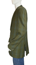 Load image into Gallery viewer, 1960&#39;s Plaid Olive Suit Jacket - Size 42 L
