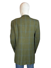 Load image into Gallery viewer, 1960&#39;s Plaid Olive Suit Jacket - Size 42 L
