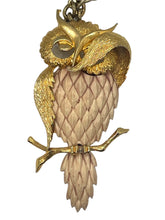 Load image into Gallery viewer, 1970’s Luca Razza Bashful Owl Necklace
