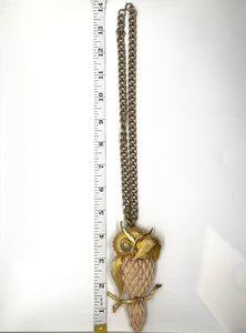 1970’s Luca Razza Bashful Owl Necklace