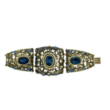 Load image into Gallery viewer, 1950’s Regency Faux Sapphire Bracelet
