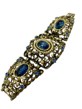 Load image into Gallery viewer, 1950’s Regency Faux Sapphire Bracelet
