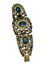 Load image into Gallery viewer, 1950’s Regency Faux Sapphire Bracelet
