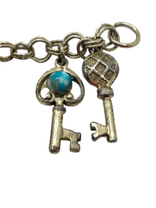 1960’s Skeleton Key Charm Bracelet