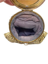 Load image into Gallery viewer, 1920’s Goldtone Metal Mesh Flapper Wristlet Purse
