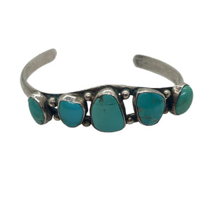 1970’s Silver and Turquoise Cuff Bracelet