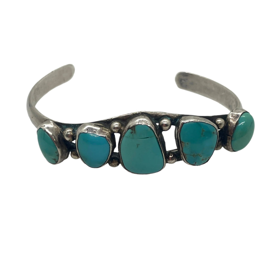 1970’s Silver and Turquoise Cuff Bracelet