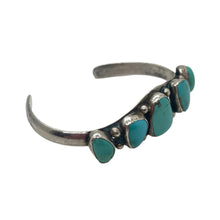 Load image into Gallery viewer, 1970’s Silver and Turquoise Cuff Bracelet
