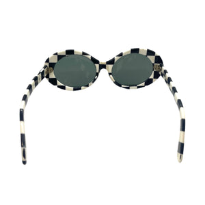 1960’s Black and White Checker Mod Sunglasses