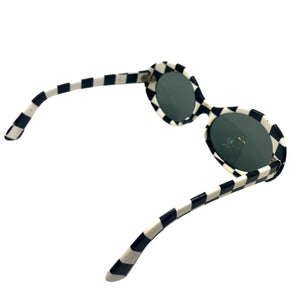 1960’s Black and White Checker Mod Sunglasses