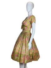 Load image into Gallery viewer, 1960&#39;s Pastel Floral Gigi Young Party Dress Size XS
