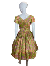 Load image into Gallery viewer, 1960&#39;s Pastel Floral Gigi Young Party Dress Size XS
