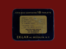 Load image into Gallery viewer, 1930’s Ex-Lax Chocolate Laxative Brooklyn NY Advertising Tin
