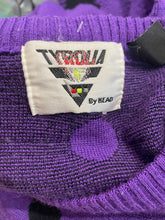 Load image into Gallery viewer, 1980&#39;s Purple and Black Ski Sweater Size M/L
