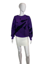 Load image into Gallery viewer, 1980&#39;s Purple and Black Ski Sweater Size M/L
