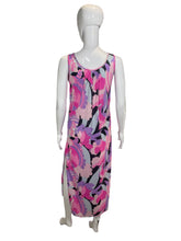 Load image into Gallery viewer, 1960&#39;s Pink and Purple Psychedelic Nightgown Size S
