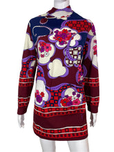 Load image into Gallery viewer, 1960&#39;s Psychedelic Mini Dress Size L
