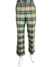 Load image into Gallery viewer, 1970&#39;s Plaid Linen Pants Size 36W
