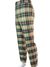 Load image into Gallery viewer, 1970&#39;s Plaid Linen Pants Size 36W
