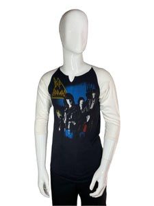 1980 Def Leppard Rock Brigade Raglan Tee Size S