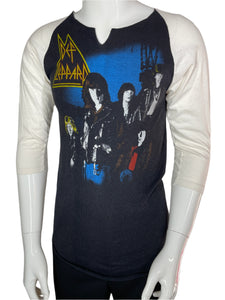 1980 Def Leppard Rock Brigade Raglan Tee Size S